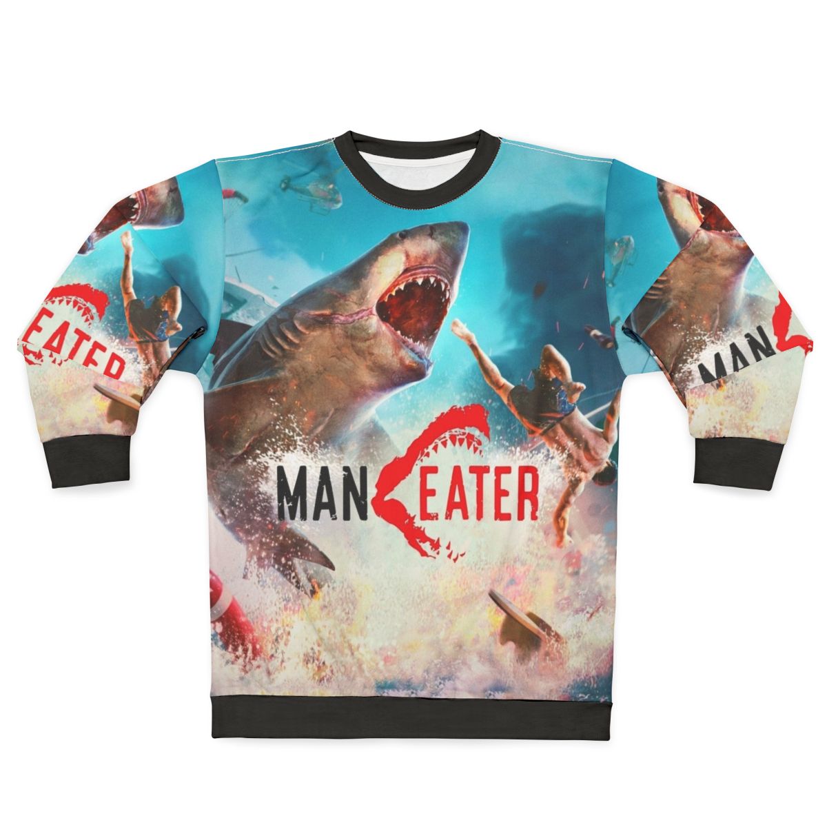 Shark Eater Sweatshirt featuring a ferocious shark design