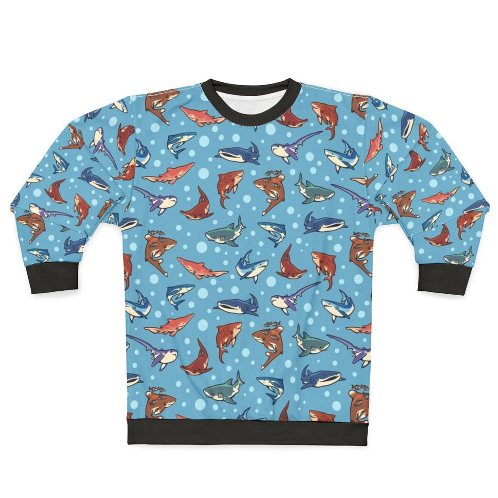 Sharks in the Light Blue Sweatshirt