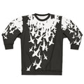 Stylish sharks sweatshirt with ocean and marine life graphic design