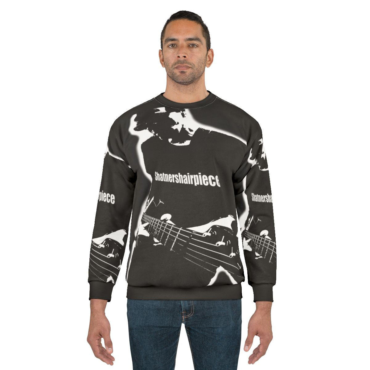 Shatnershairpiece Plays Hot Guitar Sweatshirt - Musician Merchandise