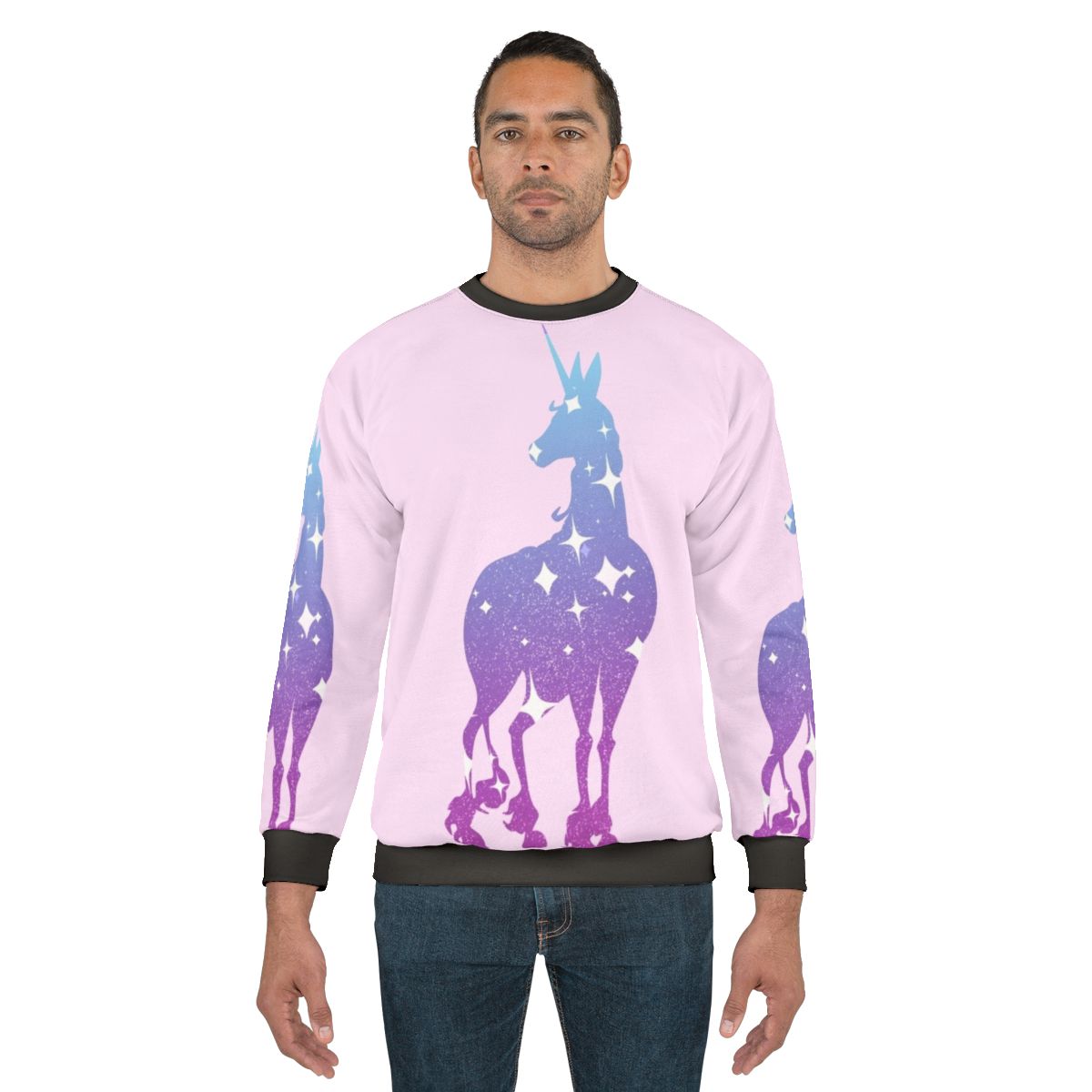 Silhouette sweatshirt featuring the last unicorn character Lady Amalthea