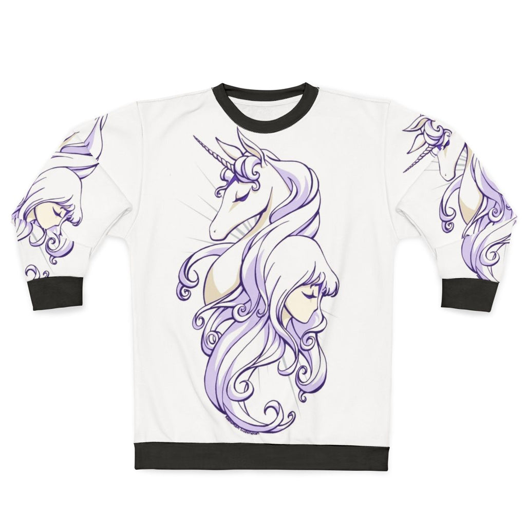 "The Last Unicorn" Unicorn Sweatshirt Featuring Amalthea
