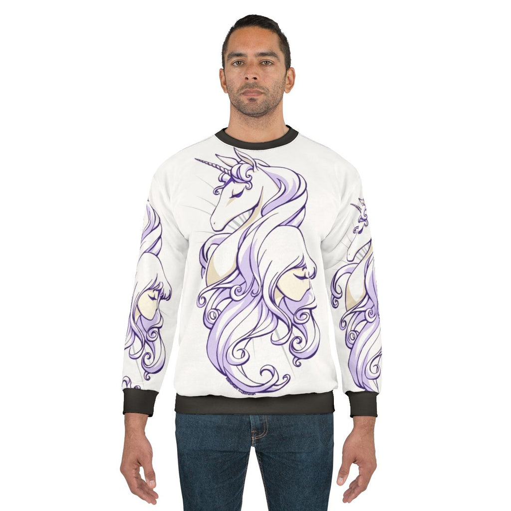 "The Last Unicorn" Unicorn Sweatshirt Featuring Amalthea