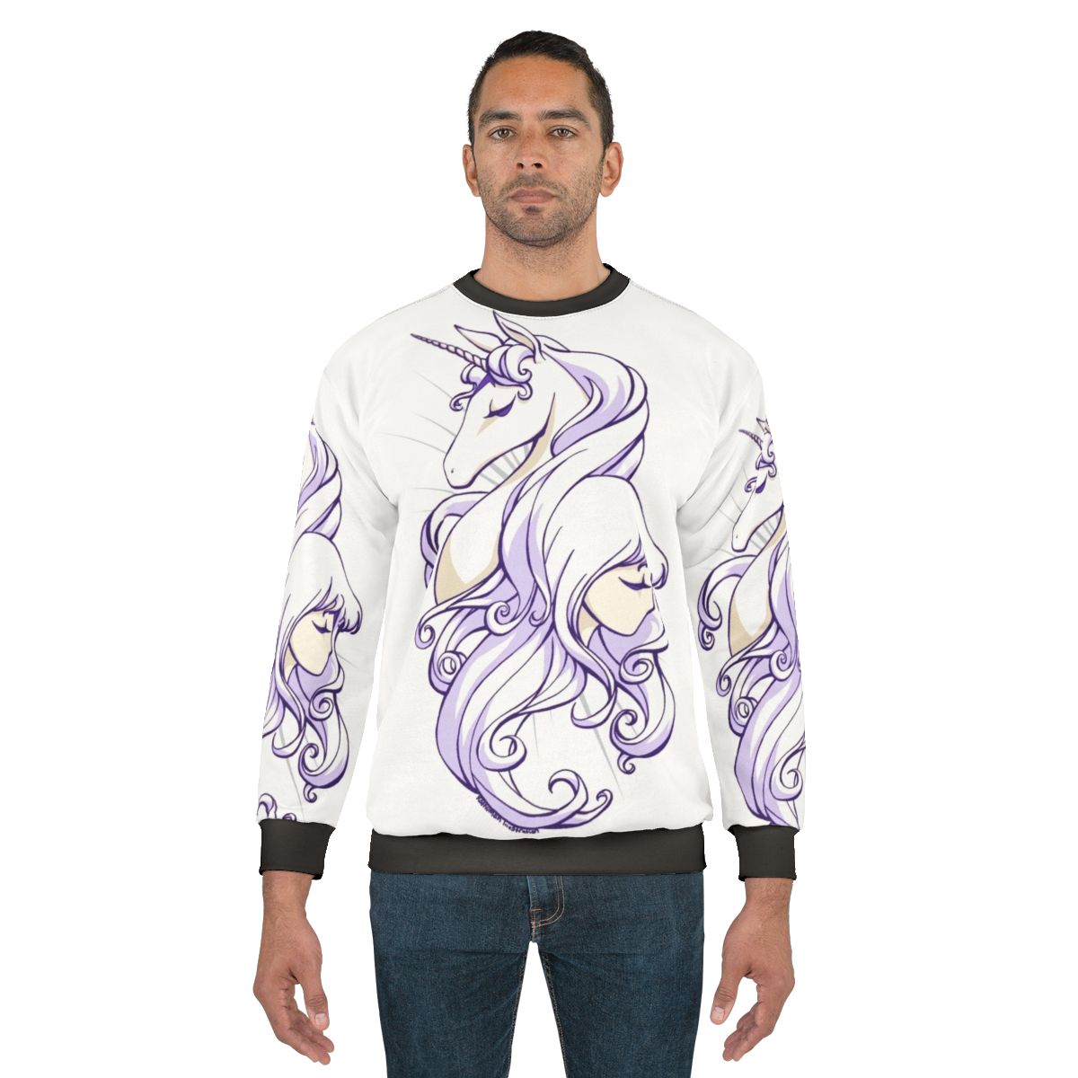 "The Last Unicorn" Unicorn Sweatshirt Featuring Amalthea