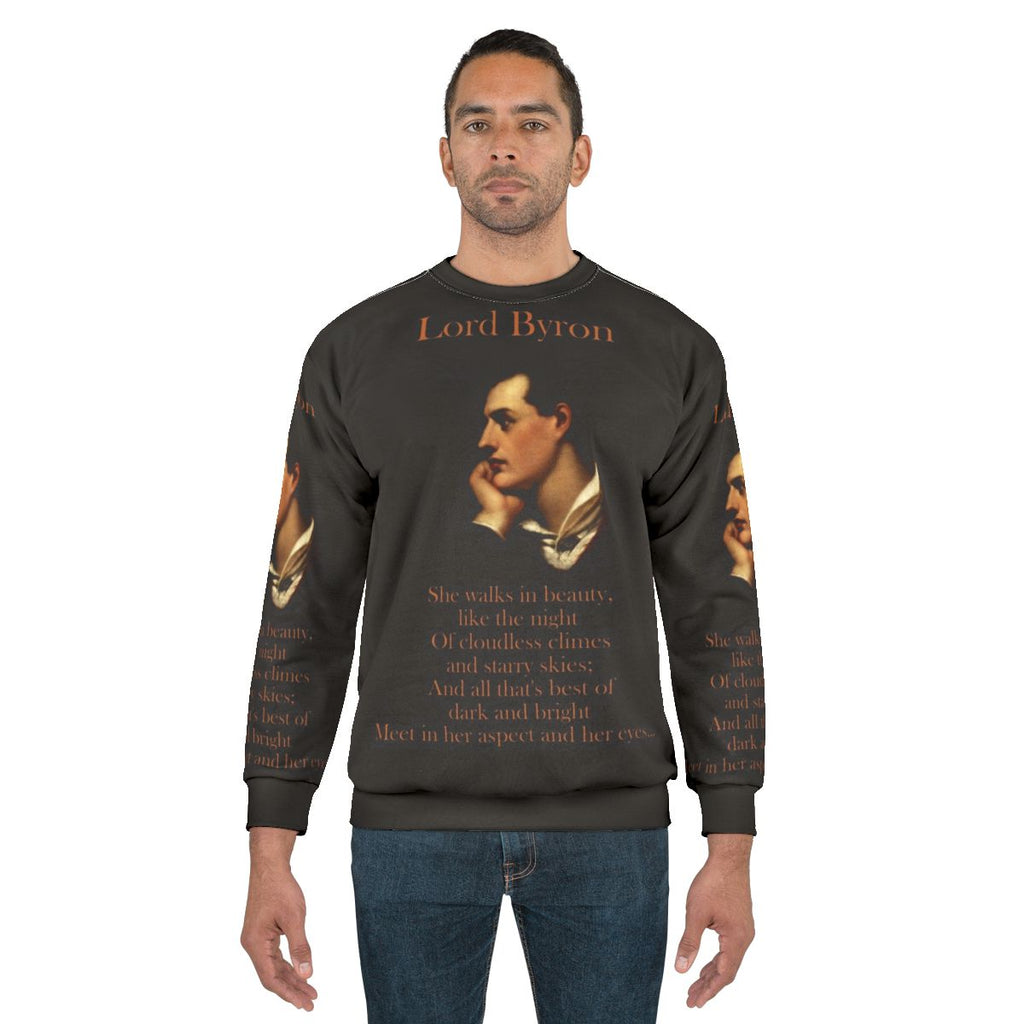 "She Walks in Beauty" Lord Byron Inspirational Sweatshirt