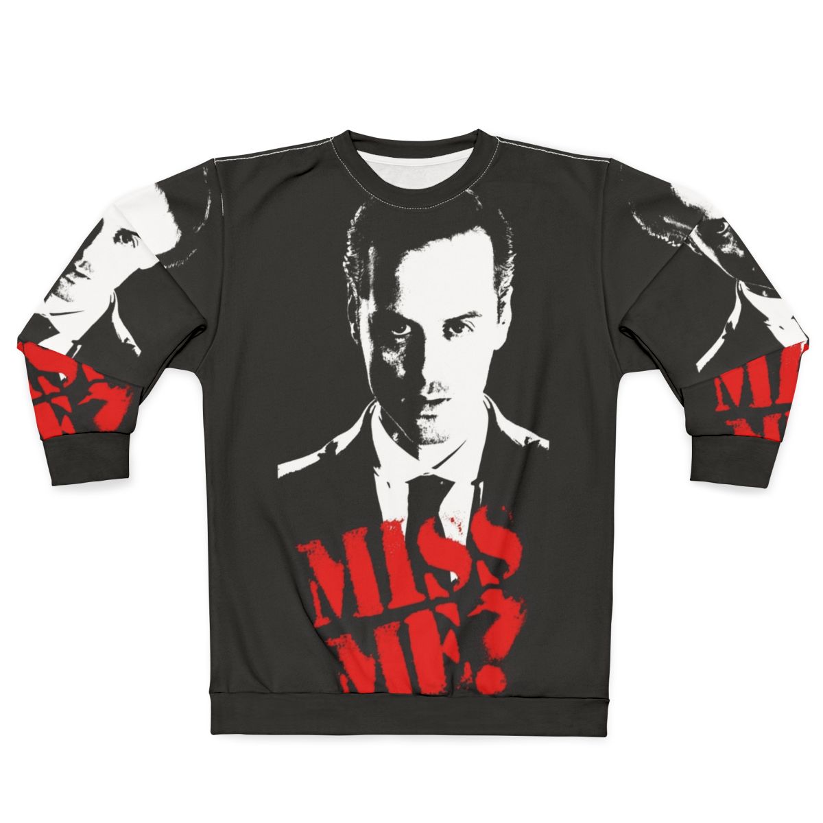 Sherlock "Miss Me Moriarty" Sweatshirt featuring Benedict Cumberbatch and Martin Freeman