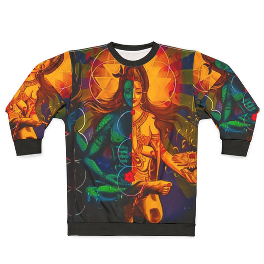 Hindu God Shiva and Goddess Parvati Spiritual Sweatshirt
