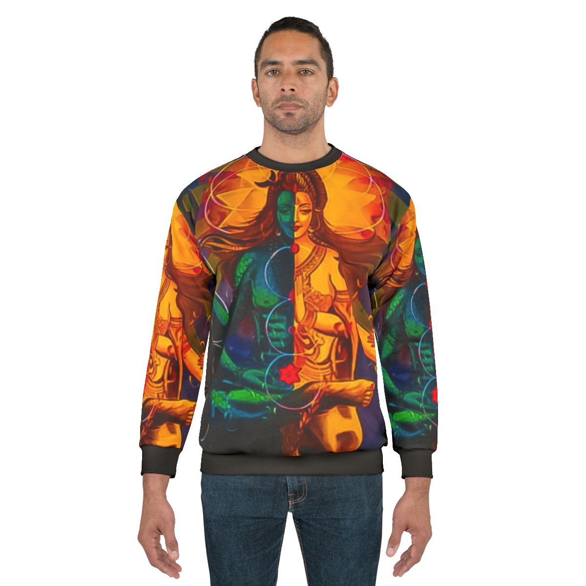 Hindu God Shiva and Goddess Parvati Spiritual Sweatshirt