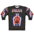 Shocker horror movie sweatshirt with retro 80s slasher design