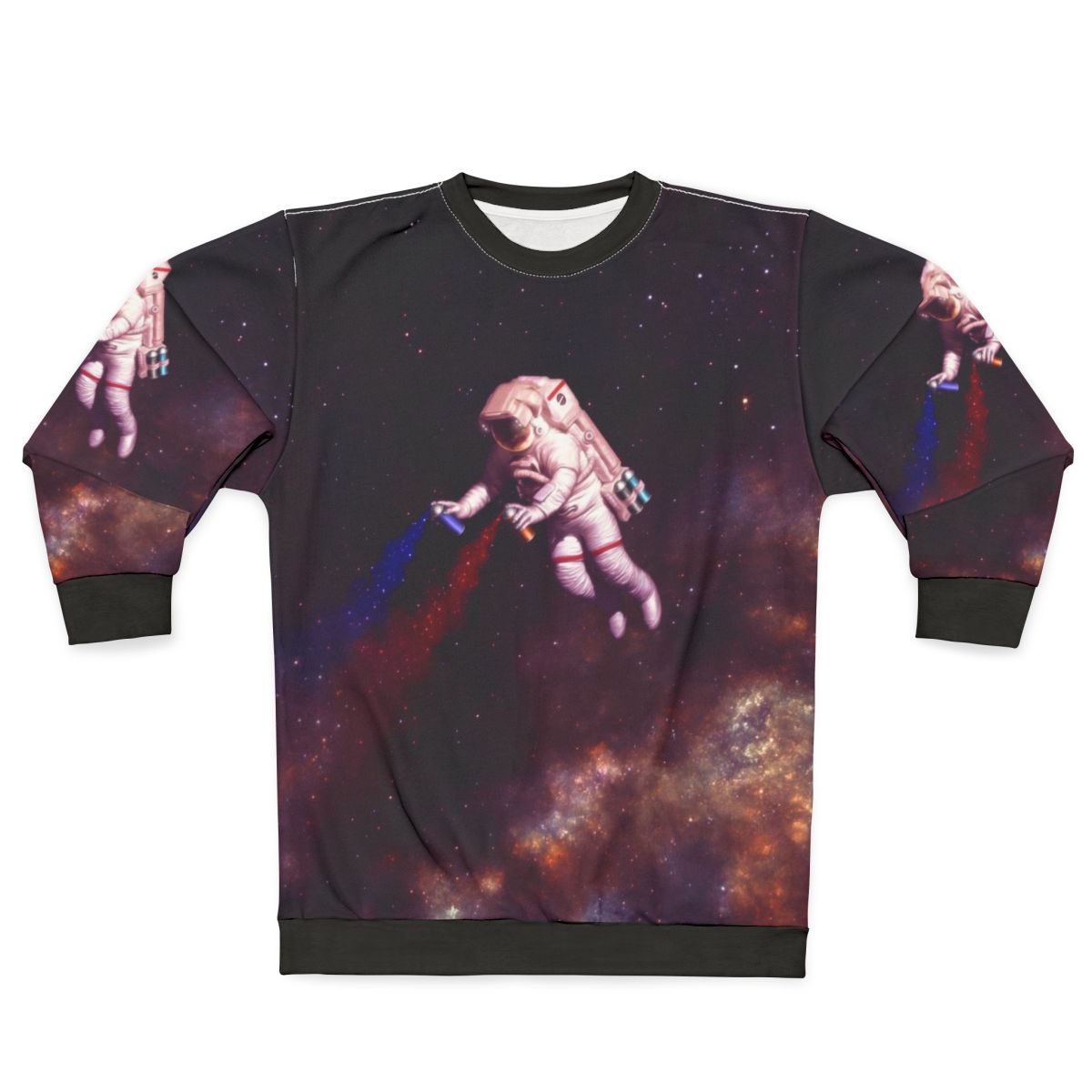 Shooting Stars The Astronaut Artist Galaxy Sweatshirt