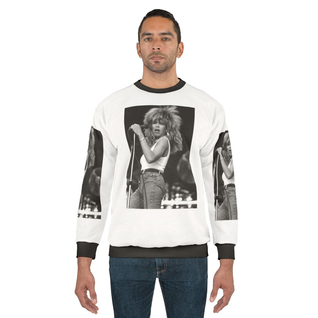 Vintage-style "Show Tina" sweatshirt featuring Ike Turner, the legendary music icon