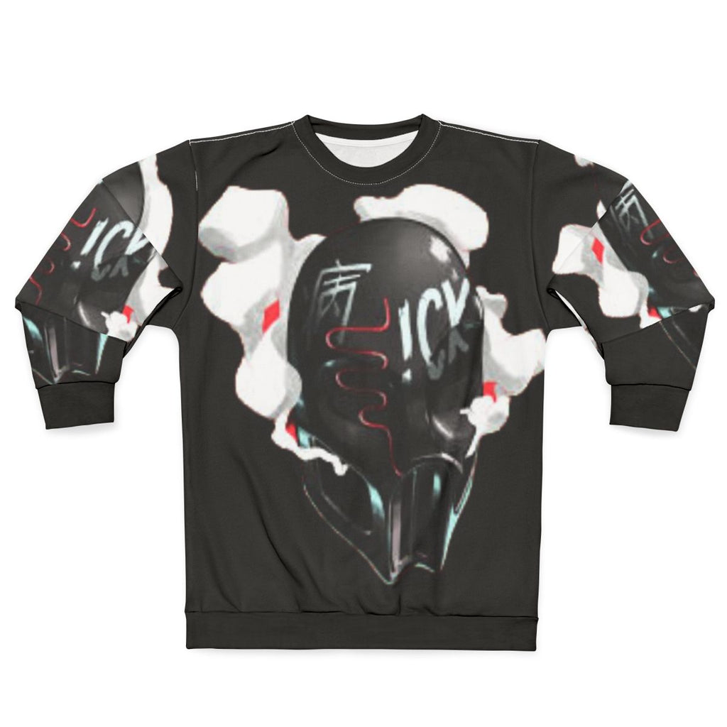Sickick Sick Kick Snake Print Sweatshirt