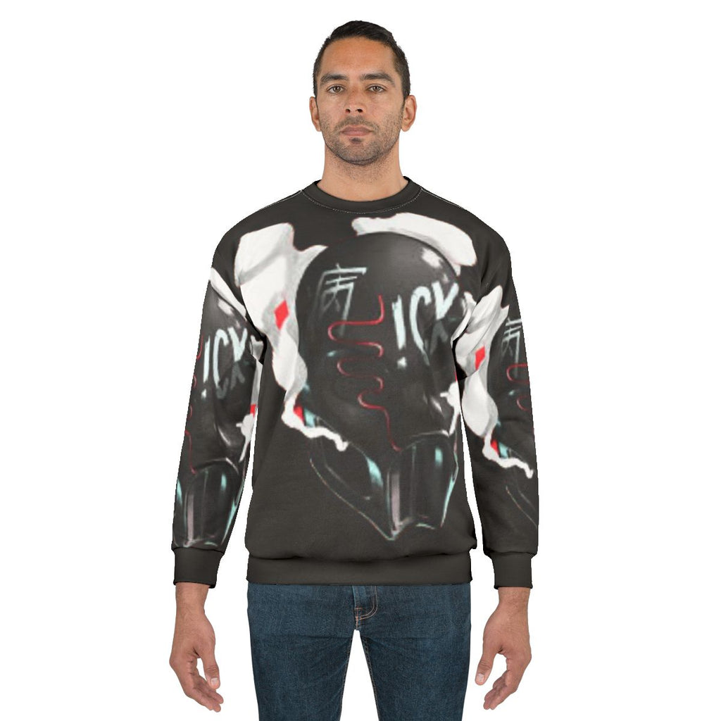 Sickick Sick Kick Snake Print Sweatshirt