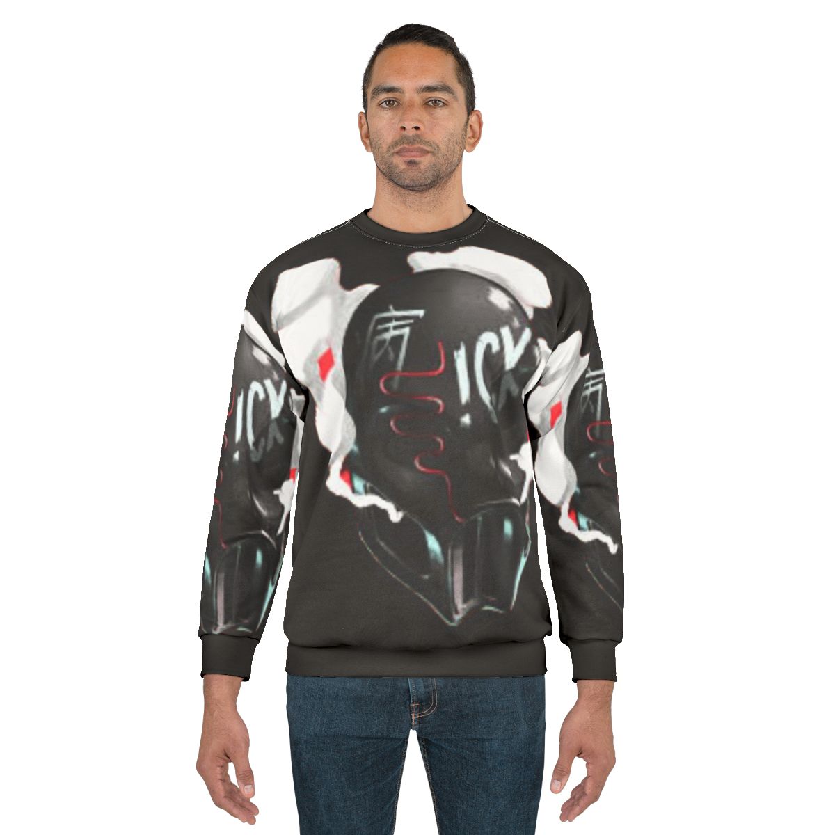 Sickick Sick Kick Snake Print Sweatshirt