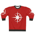 Cosmic star sweatshirt with superhero symbol