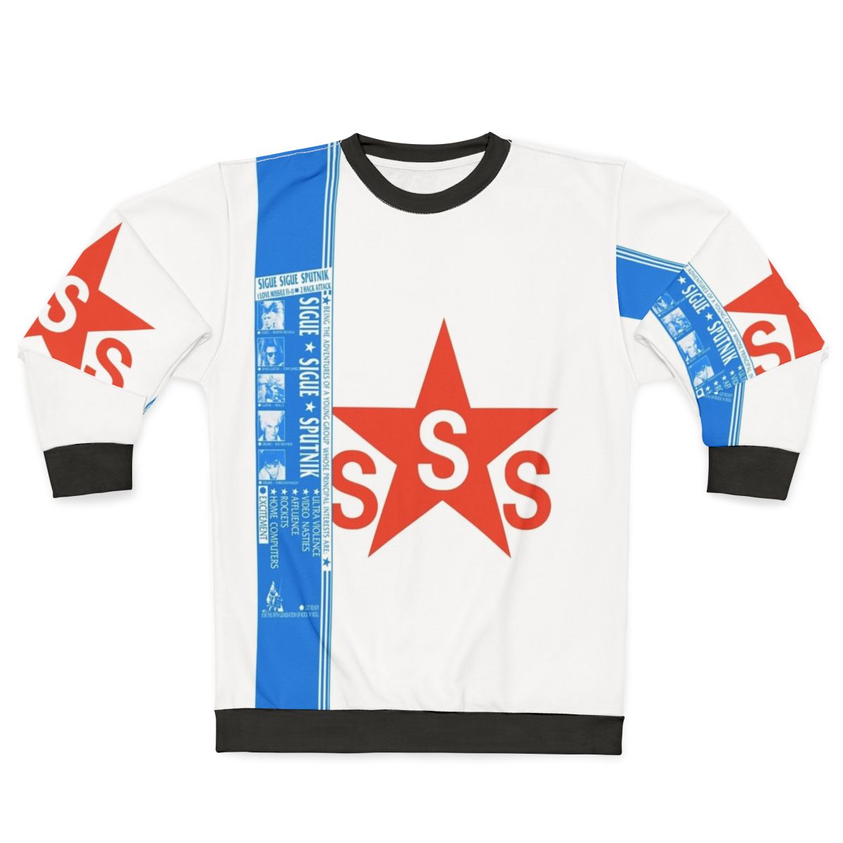 Sigue Sigue Sputnik Cyberpunk 1980s Sweatshirt