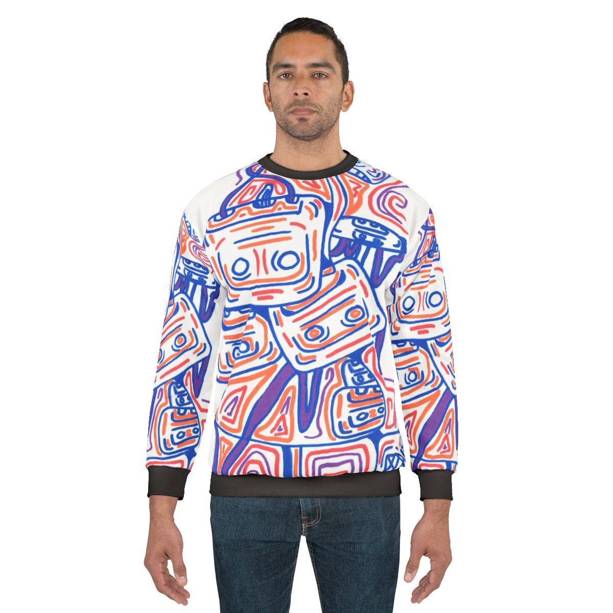 Retro Sikes Tapes Graphic Design Sweatshirt