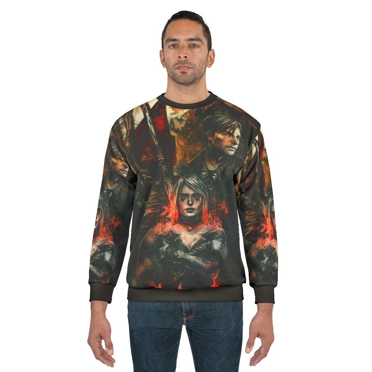 Silent Hill 2 Sweatshirt featuring James Sunderland and Maria