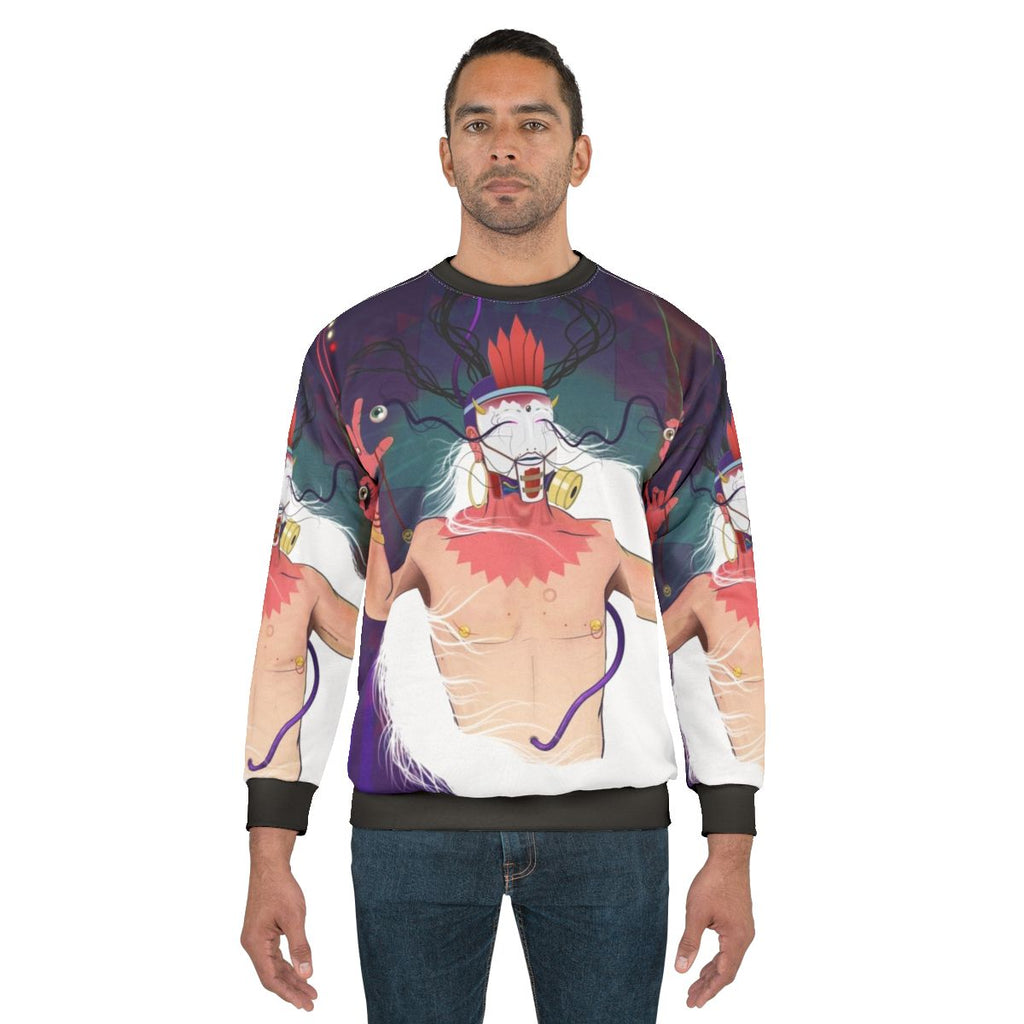 Silent Stare Modern Deity or The Man Cyborg Sweatshirt