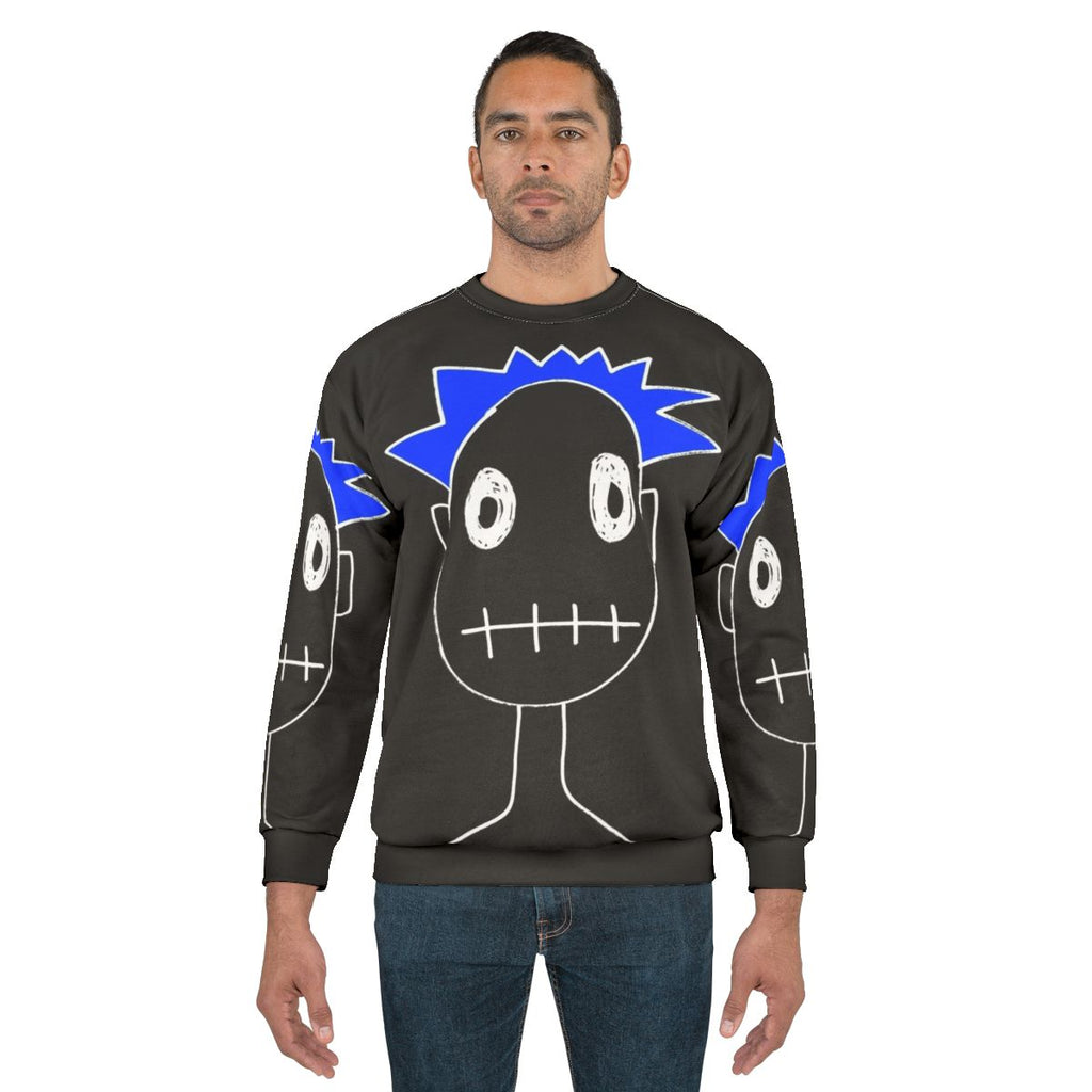 Blue funny boy sweatshirt
