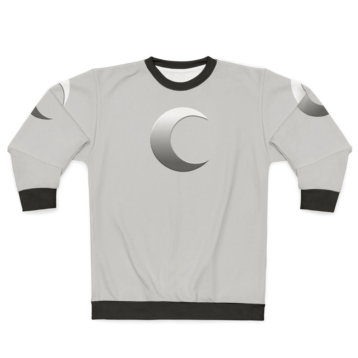 Crescent Moon Sweatshirt - Cosmic Fashion Apparel