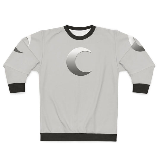 Crescent Moon Sweatshirt - Cosmic Fashion Apparel