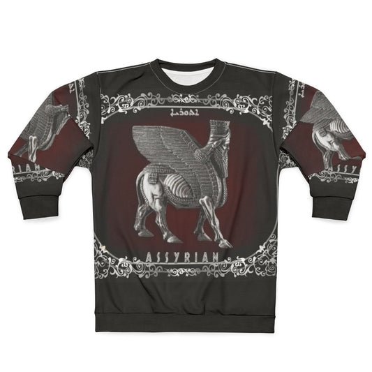 Silver Lamassu Assyrian Sweatshirt