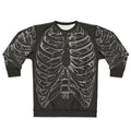 Silver Ribcage Skeleton Sweatshirt