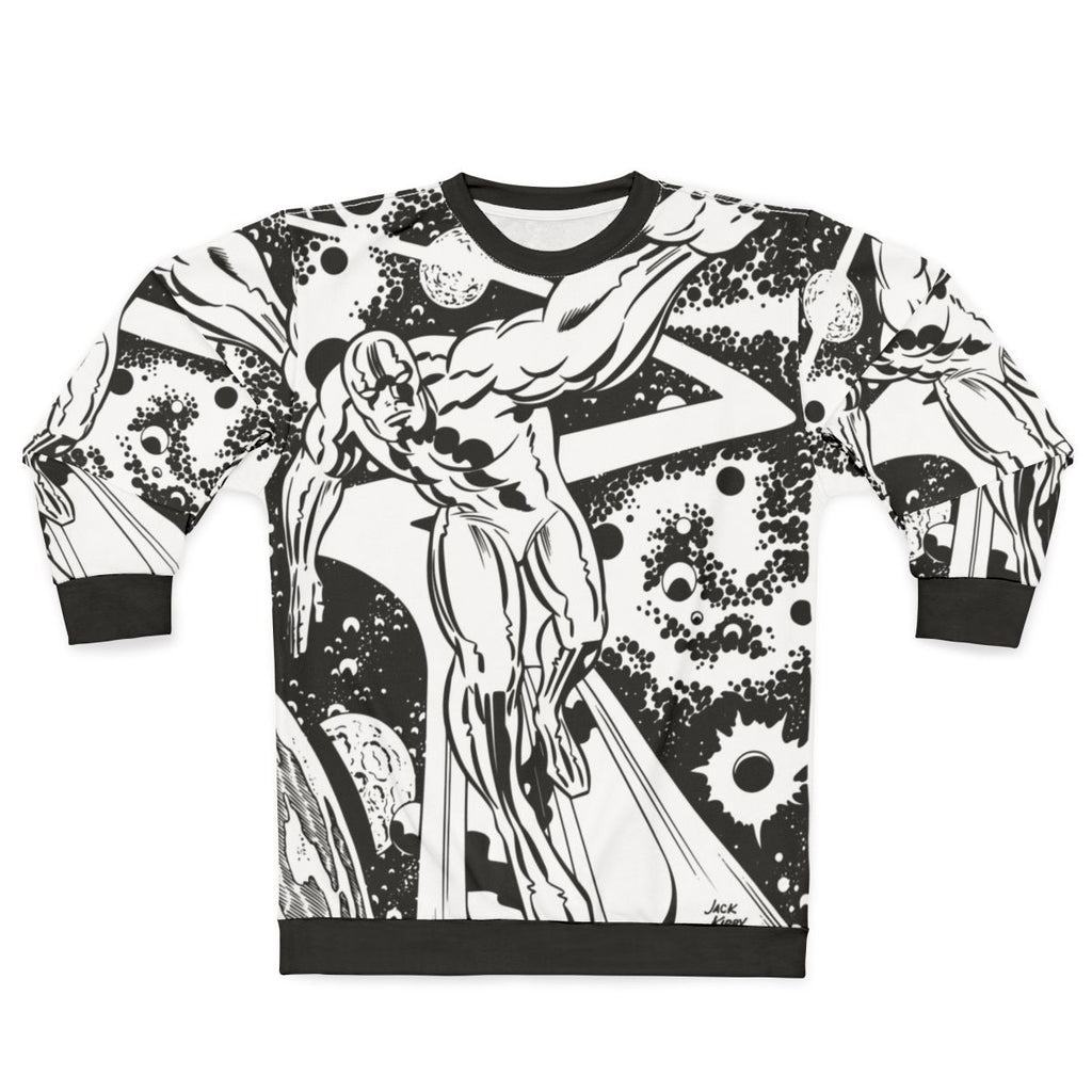 Silver Surfer Superhero Graphic Sweatshirt