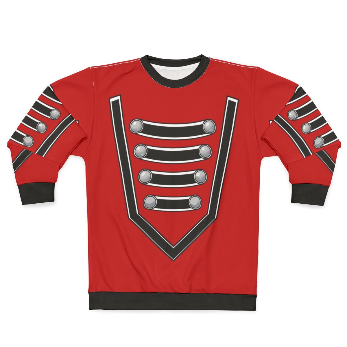 Marching band sweatshirt with simple uniform pattern design