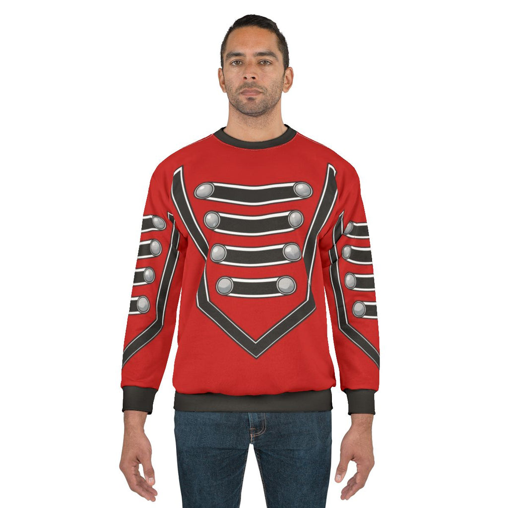 Marching band sweatshirt with simple uniform pattern design