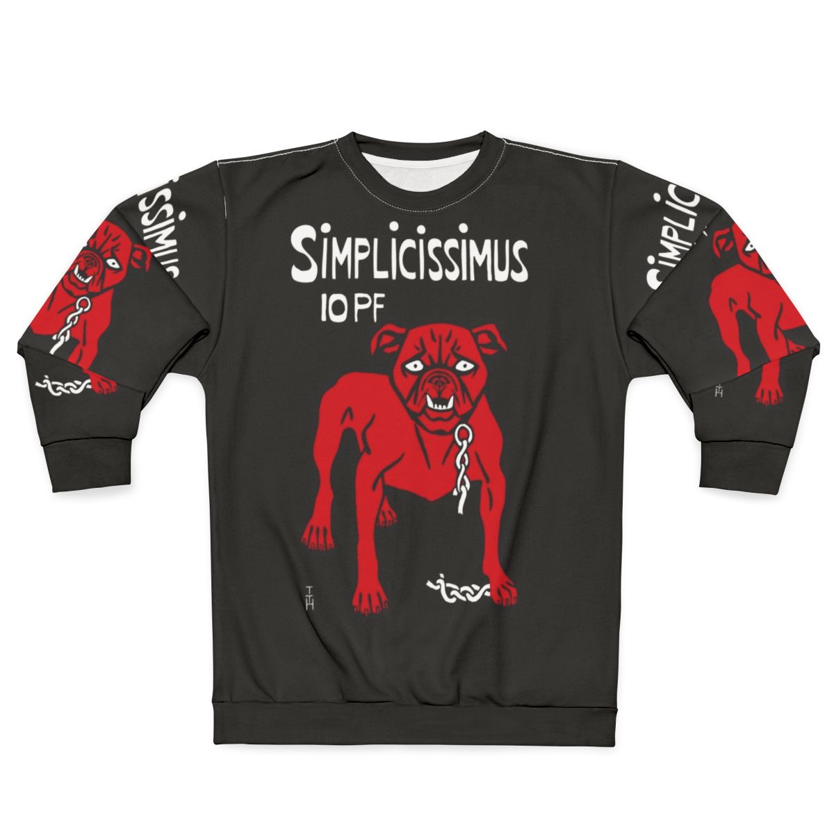 Simplicissimus Bauhaus Dog Graphic Sweatshirt