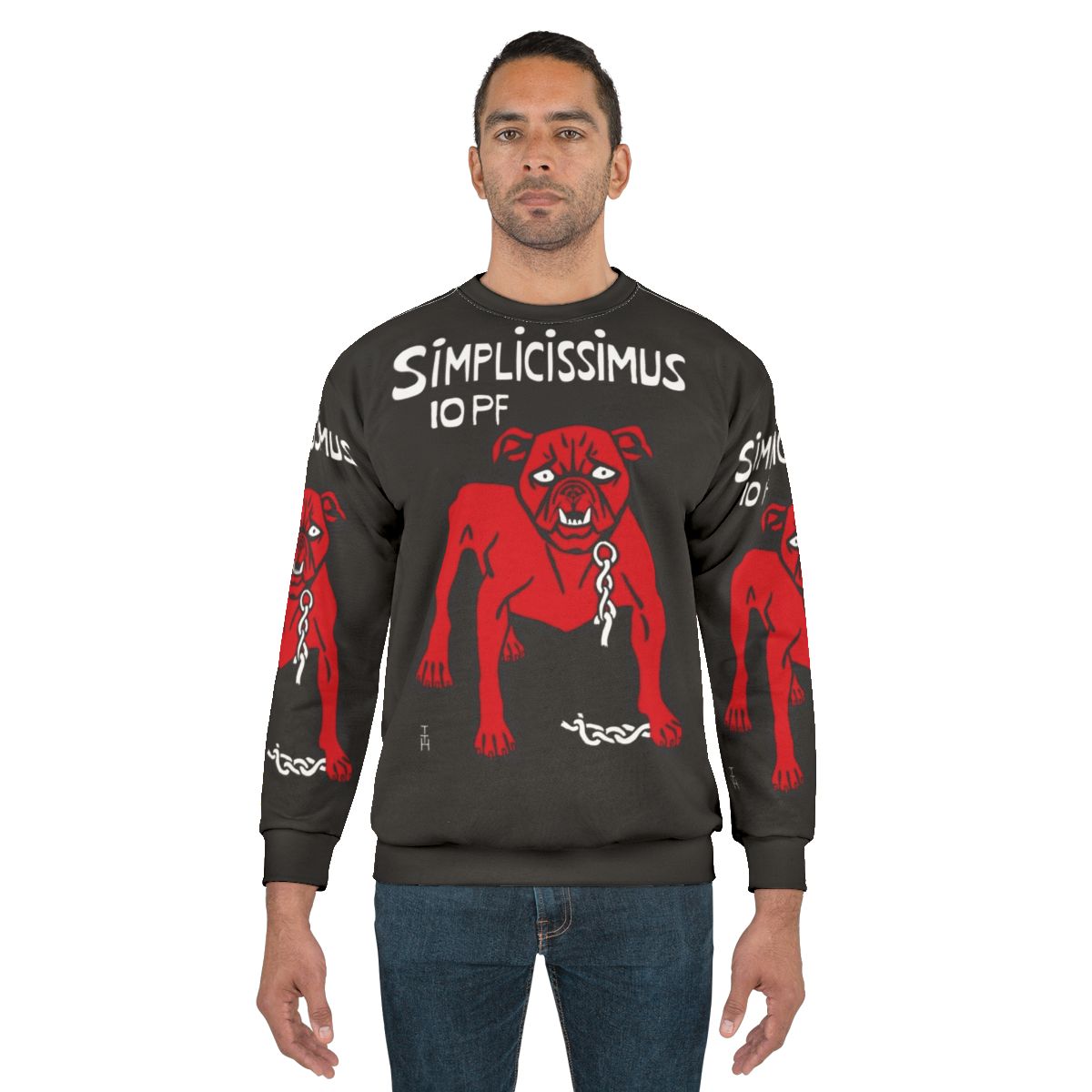Simplicissimus Bauhaus Dog Graphic Sweatshirt