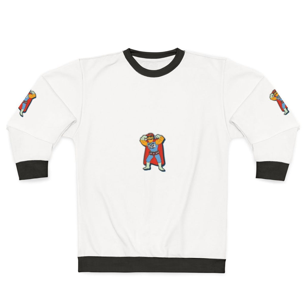 Simpsons superhero beer graphic sweatshirt