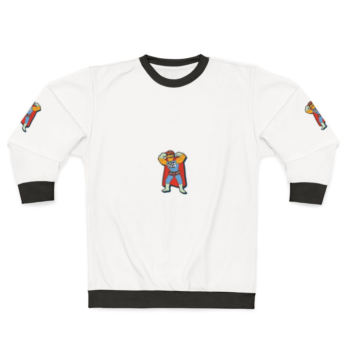 Simpsons superhero beer graphic sweatshirt