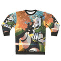 Sinon, the female anime character, wearing a military-style sweatshirt