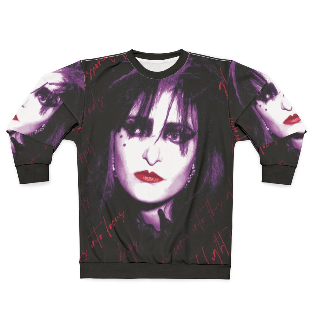 Siouxsie Sioux Inspired Red Light Goth Sweatshirt