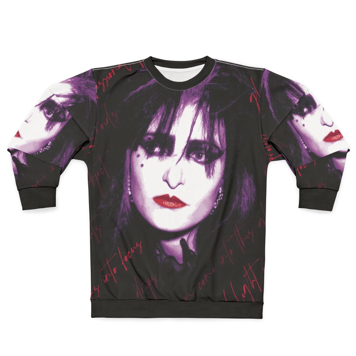 Siouxsie Sioux Inspired Red Light Goth Sweatshirt