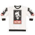 Sir Les Culture White Distressed Look Sweatshirt - Comedy, Vintage, Iconic