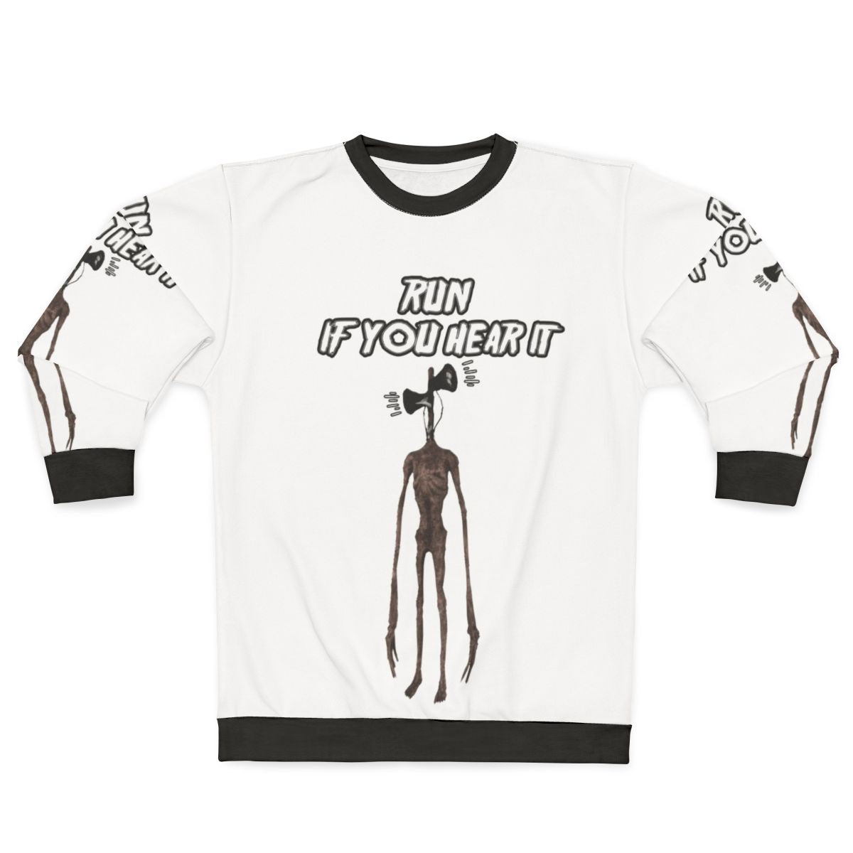 Siren Head Villain Sweatshirt with Creepy Monster Design