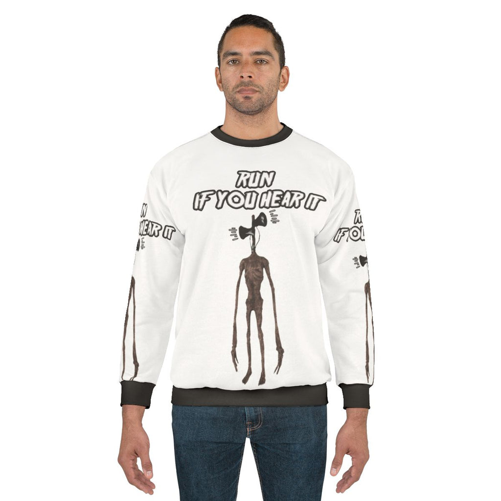 Siren Head Villain Sweatshirt with Creepy Monster Design