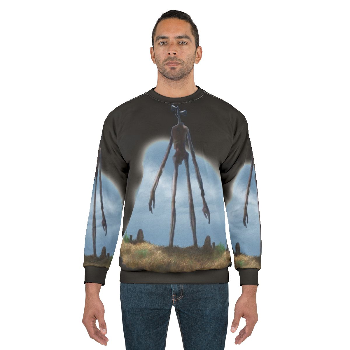 Sirenhead Sweatshirt - Creepy and Spooky Paranormal Creature Design