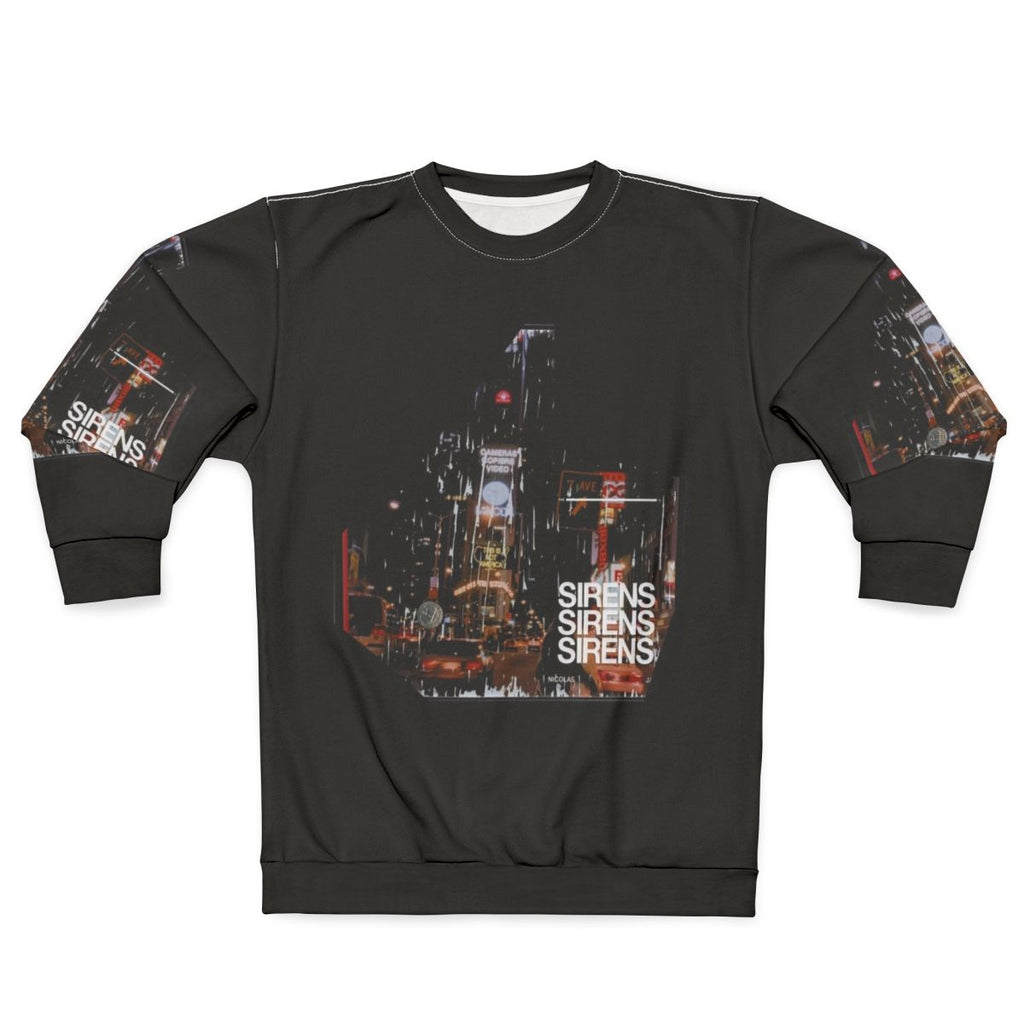 Sirens Sweatshirt featuring ambient and electronic music inspired design