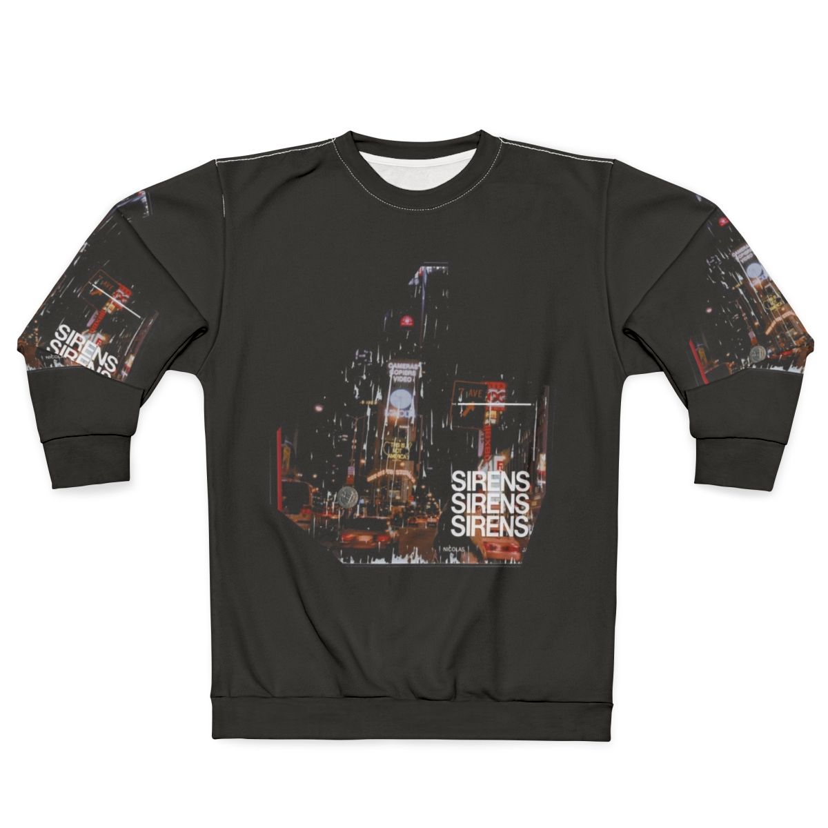 Sirens Sweatshirt featuring ambient and electronic music inspired design