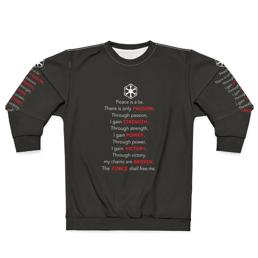 Sith Code Sweatshirt 2 - Star Wars Inspired Sith Attire