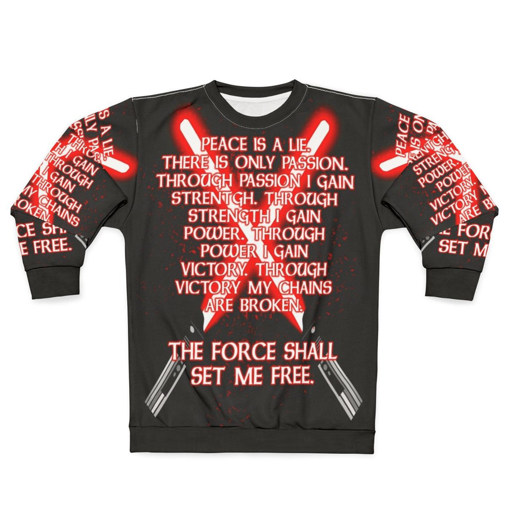 Sith Code Sweatshirt featuring Sith symbols and designs