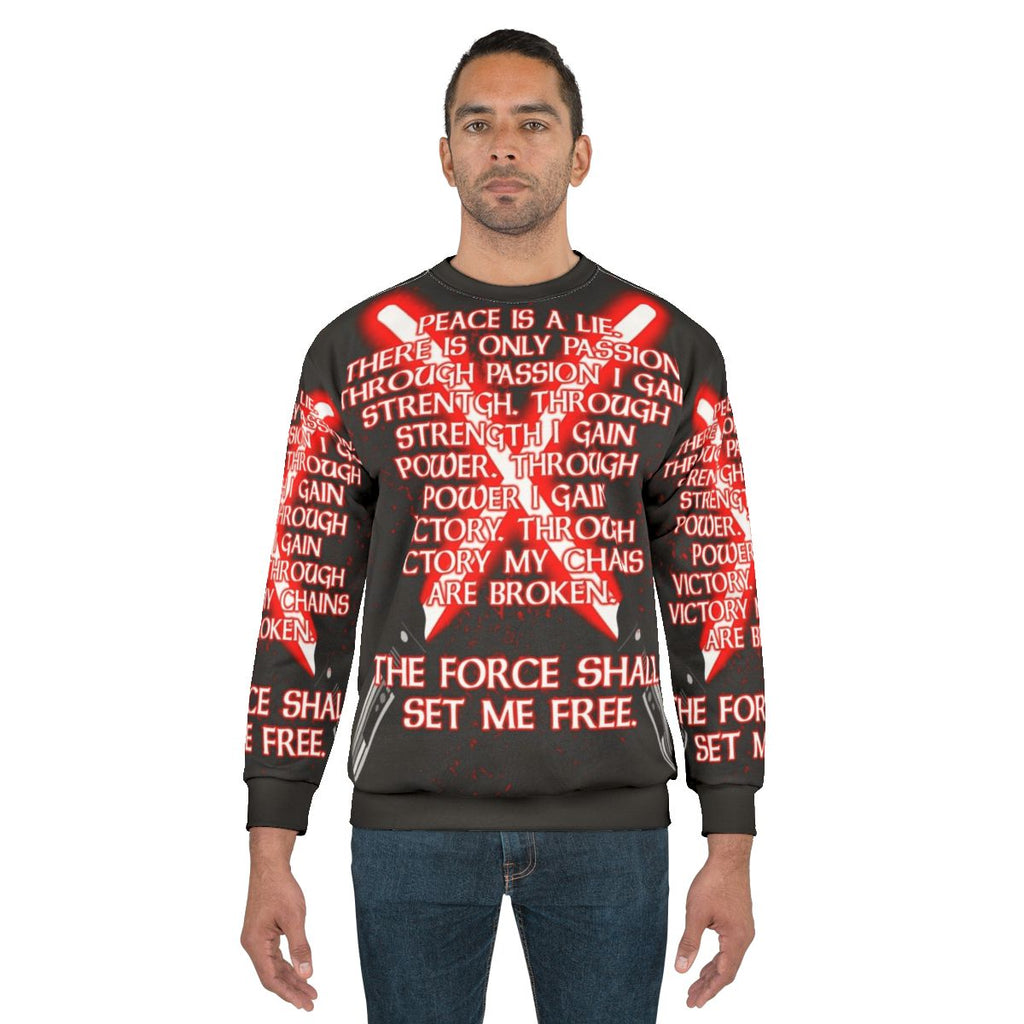 Sith Code Sweatshirt featuring Sith symbols and designs