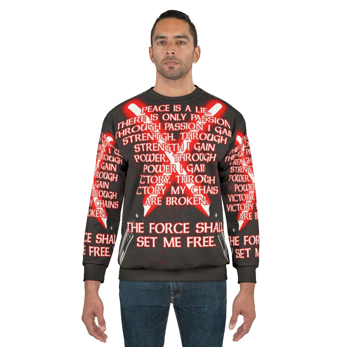 Sith Code Sweatshirt featuring Sith symbols and designs