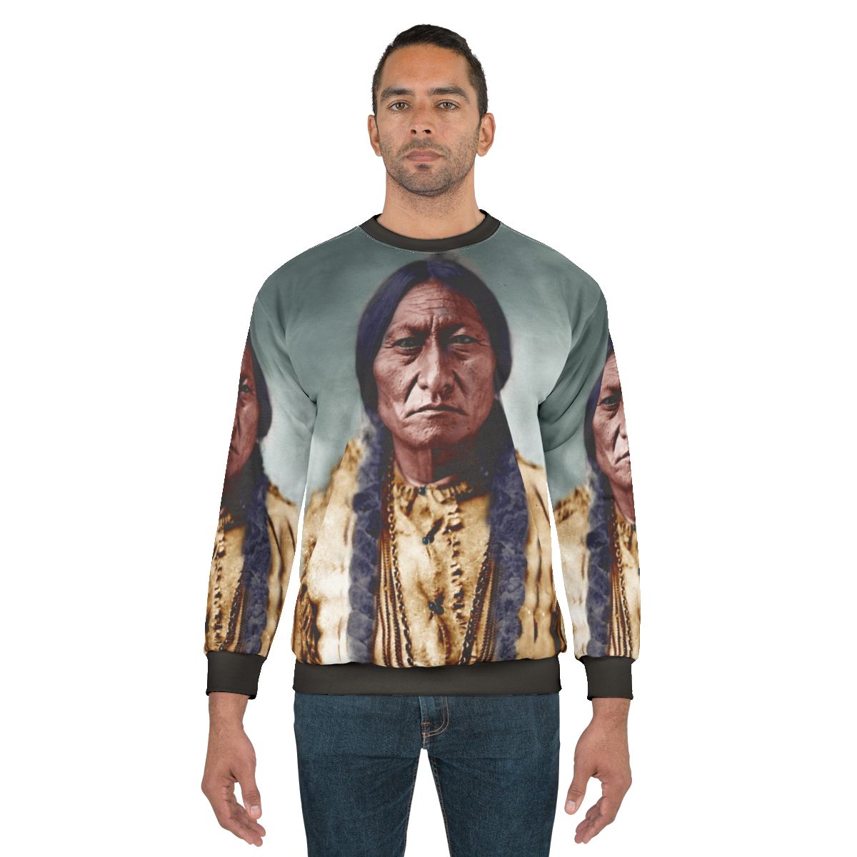 Sitting Bull Native American Sweatshirt