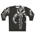 Skandilorian Sweatshirt with Mandalorian Mythosaur Skull Design